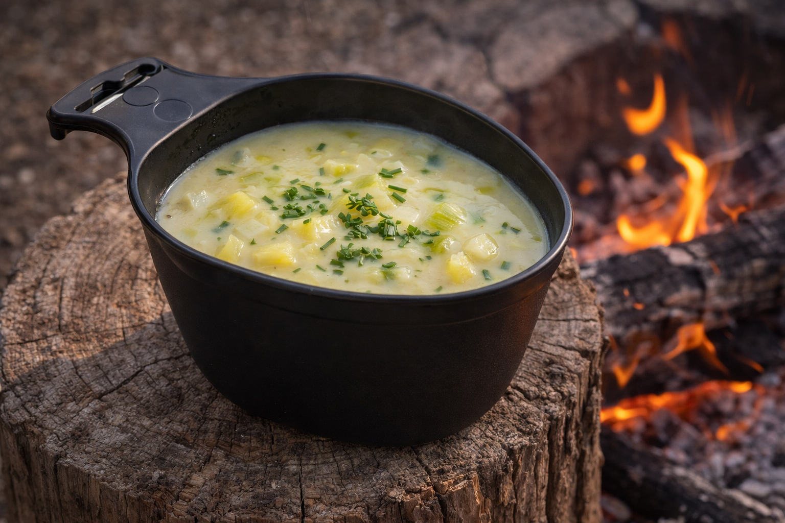 Kartoffel-Porresuppe